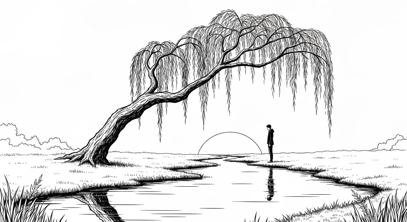 Am Morgen vor dem Spiegel