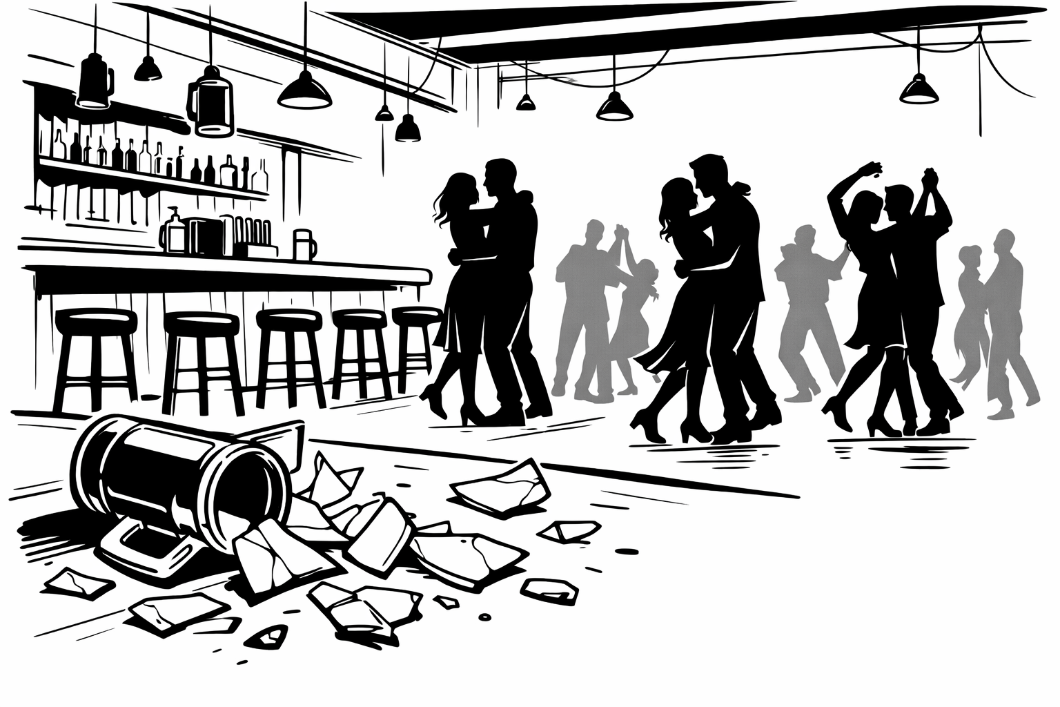 Schatten im Hofbräuhaus