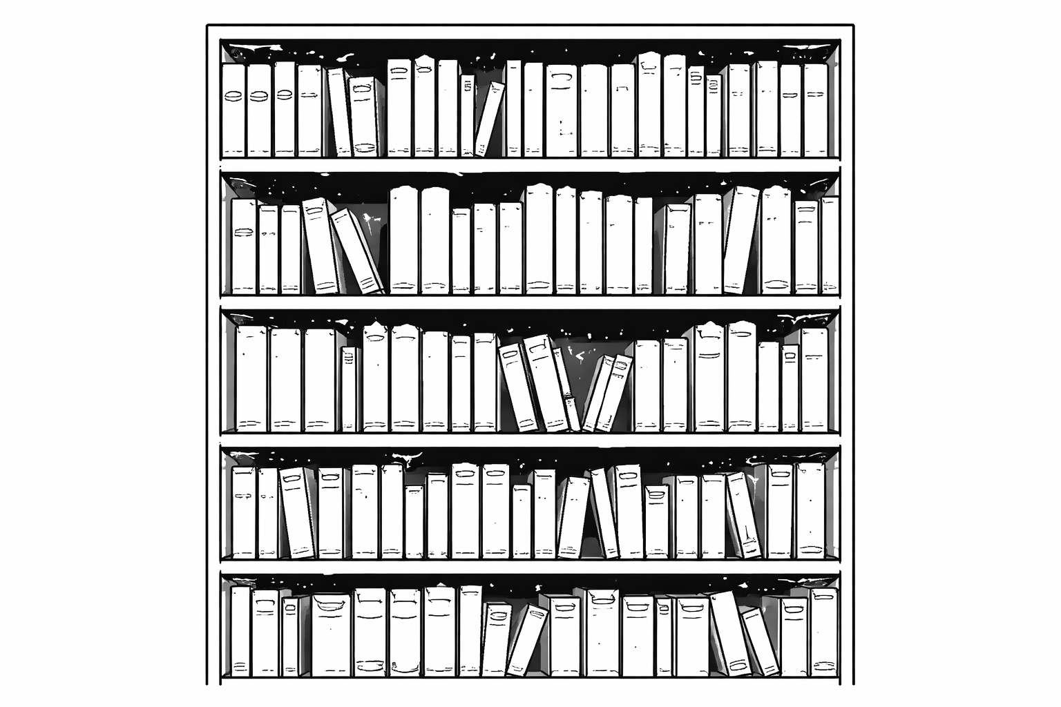 Das Regal der ungelesenen Bücher